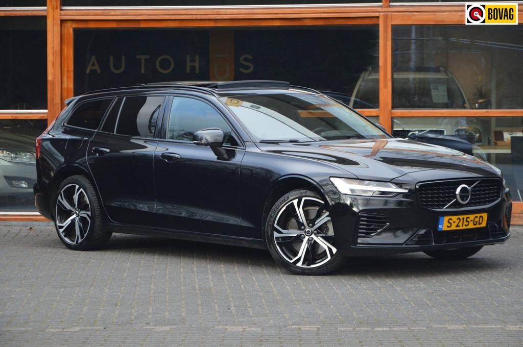 Volvo V60 T6 Hybride Ultimate Dark Long Range | Bowers & Wil, Gebruikt, 4 cilinders, 1969 cc, Zwart