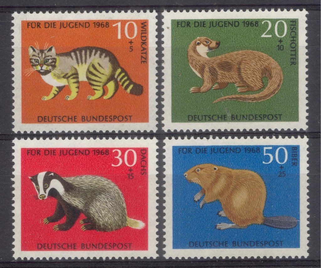 Berlijn (24) - 316 t/m 319 - Jugend 68 - uitstervende dieren, Verzenden, Overige periodes, Postfris