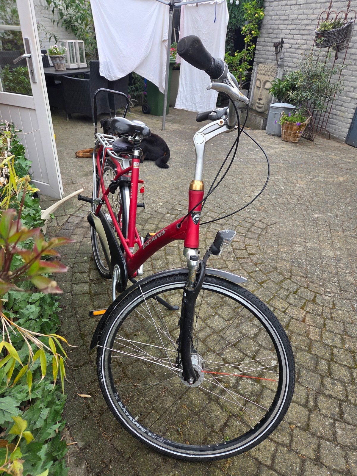Originele Batavus damesfiets met slot en twee sleutels, Ophalen, Gebruikt, Versnellingen, Batavus