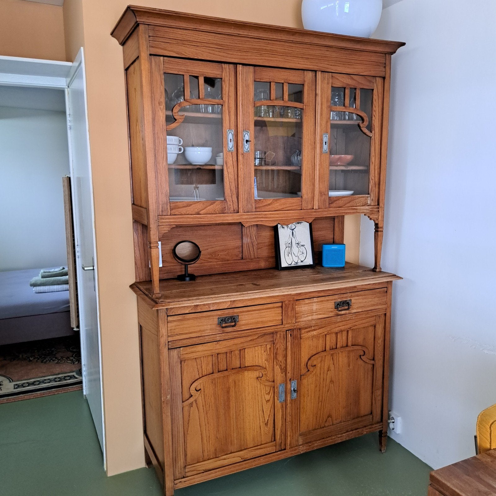 Buffetkast bxdxh 130x47x214, Antiek en Kunst, Ophalen
