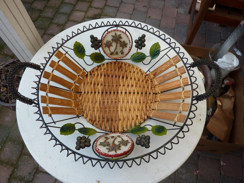 prachtige oude fruitschaal handmake, Antiek en Kunst, Ophalen of Verzenden