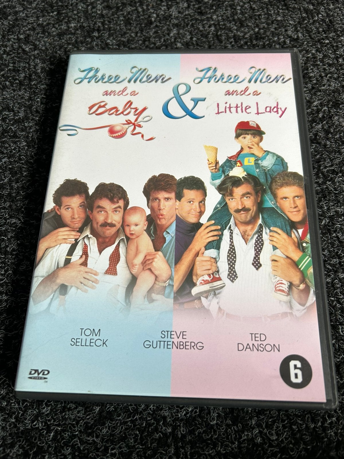 Three man and al little baby + little lady op dvd, Cd's en Dvd's, Dvd's | Nederlandstalig, Alle leeftijden, Ophalen of Verzenden