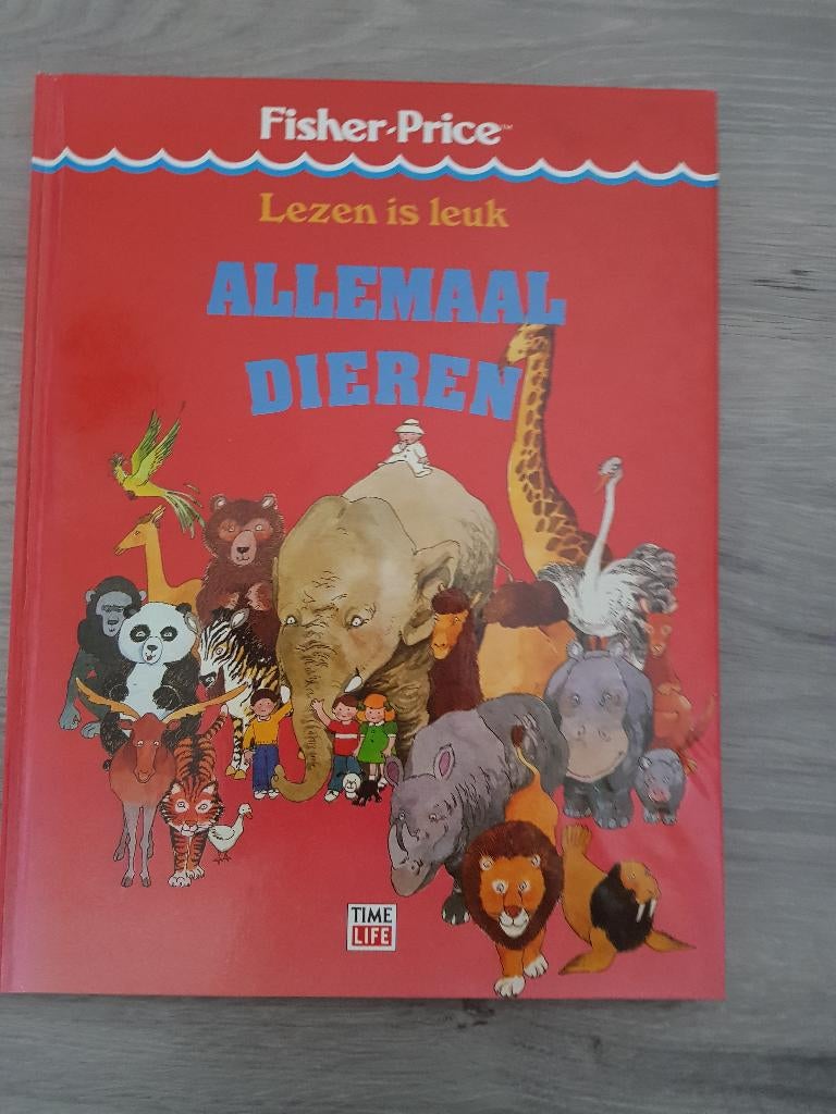 Boek Lezen is leuk van Fisher Price Allemaal dieren, Boeken, Ophalen of Verzenden, Zo goed als nieuw, Fictie algemeen