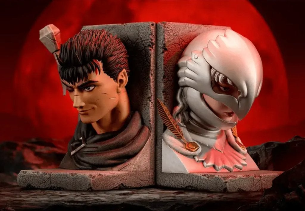 Berserk Manga Bookends Statue, Dark Horse, Guts & Griffith, Ophalen of Verzenden, Overige figuren, Nieuw, Beeldje of Figuurtje
