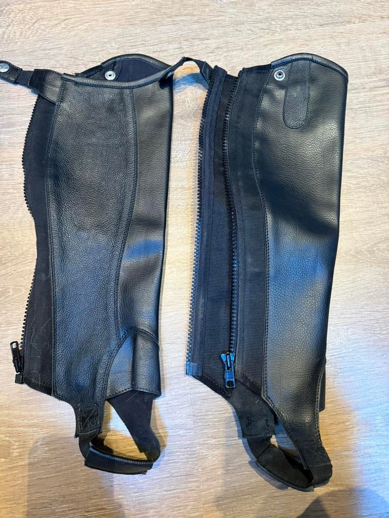 Leren chaps, Ophalen of Verzenden, Zo goed als nieuw, Dressuur, Schoeisel
