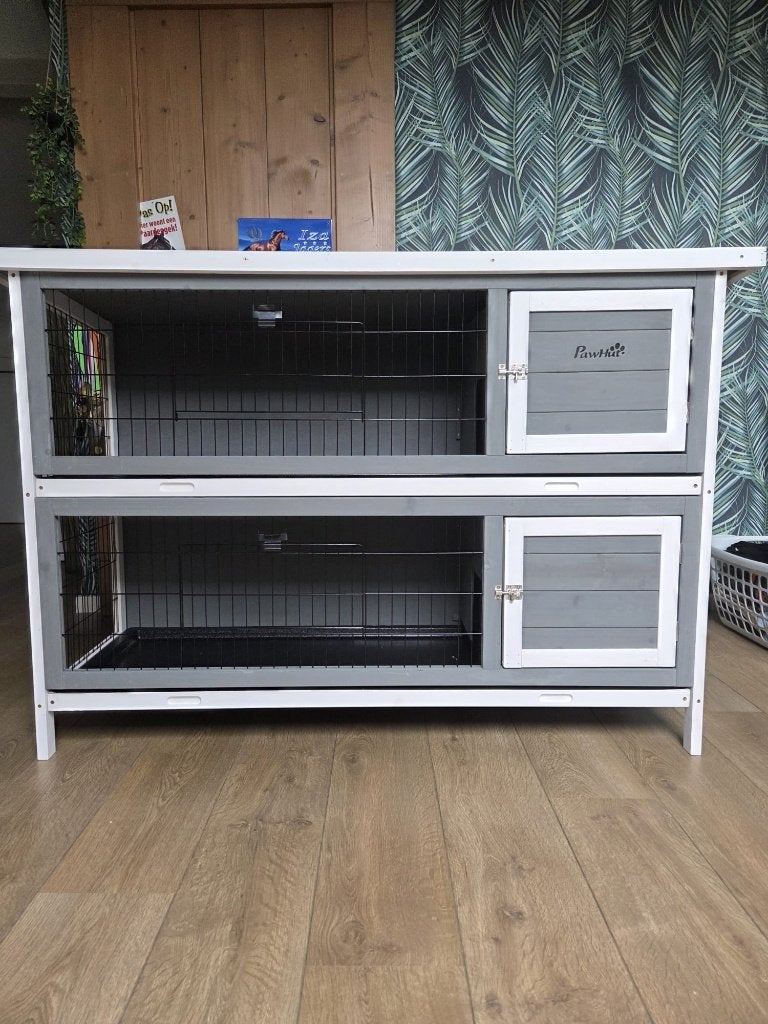 konijnenhok, Dieren en Toebehoren, Knaagdieren en Konijnen | Hokken en Kooien, Ophalen, 110 cm of meer, Nieuw, 90 cm of meer