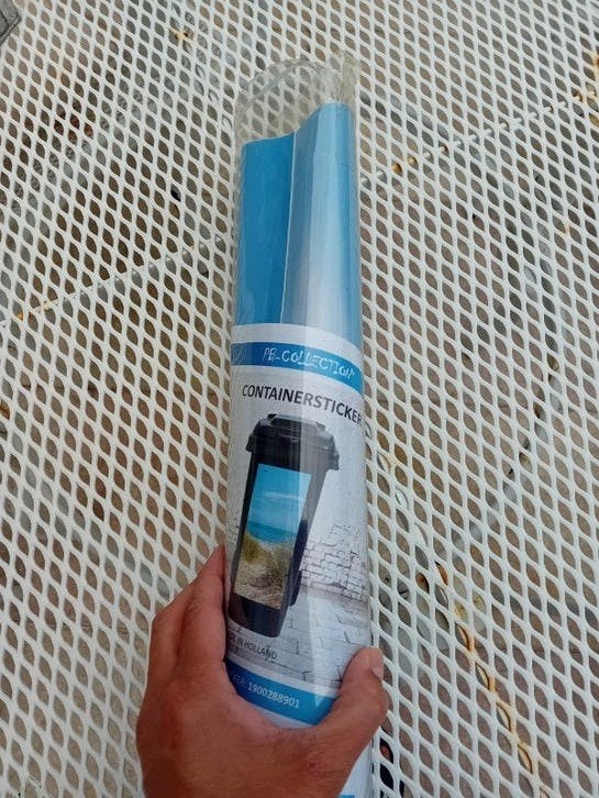 Containersticker - Nieuw in verpakking, Ophalen, Nieuw, Sticker