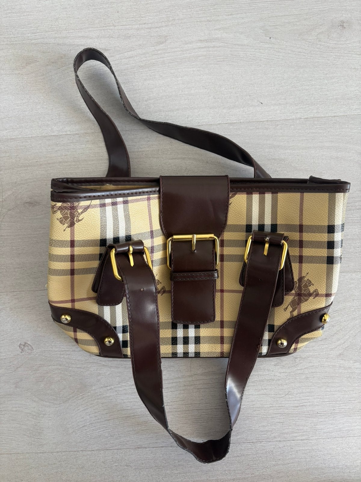 Damestas - merk Burberry, Ophalen of Verzenden, Gebruikt, Bruin, Handtas