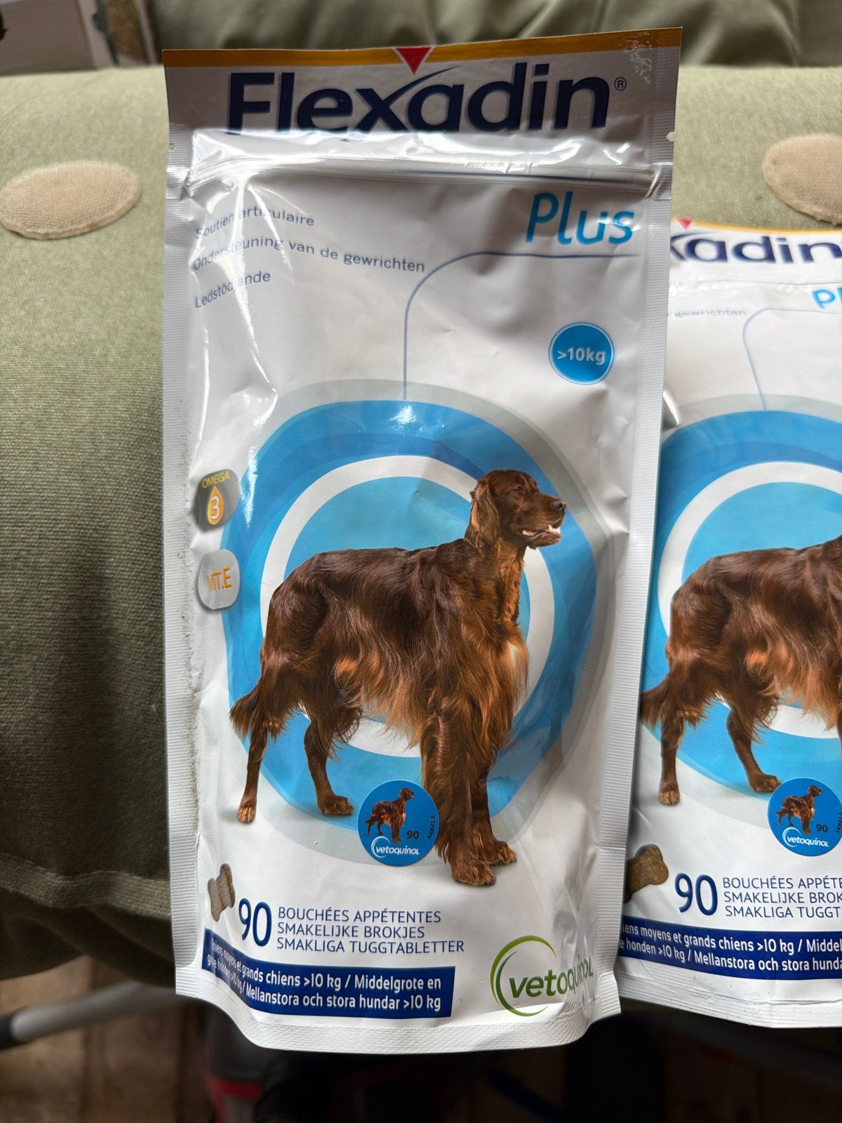 Hondenbrokken voor ondersteuning van de gewrichten, Ophalen, Hond
