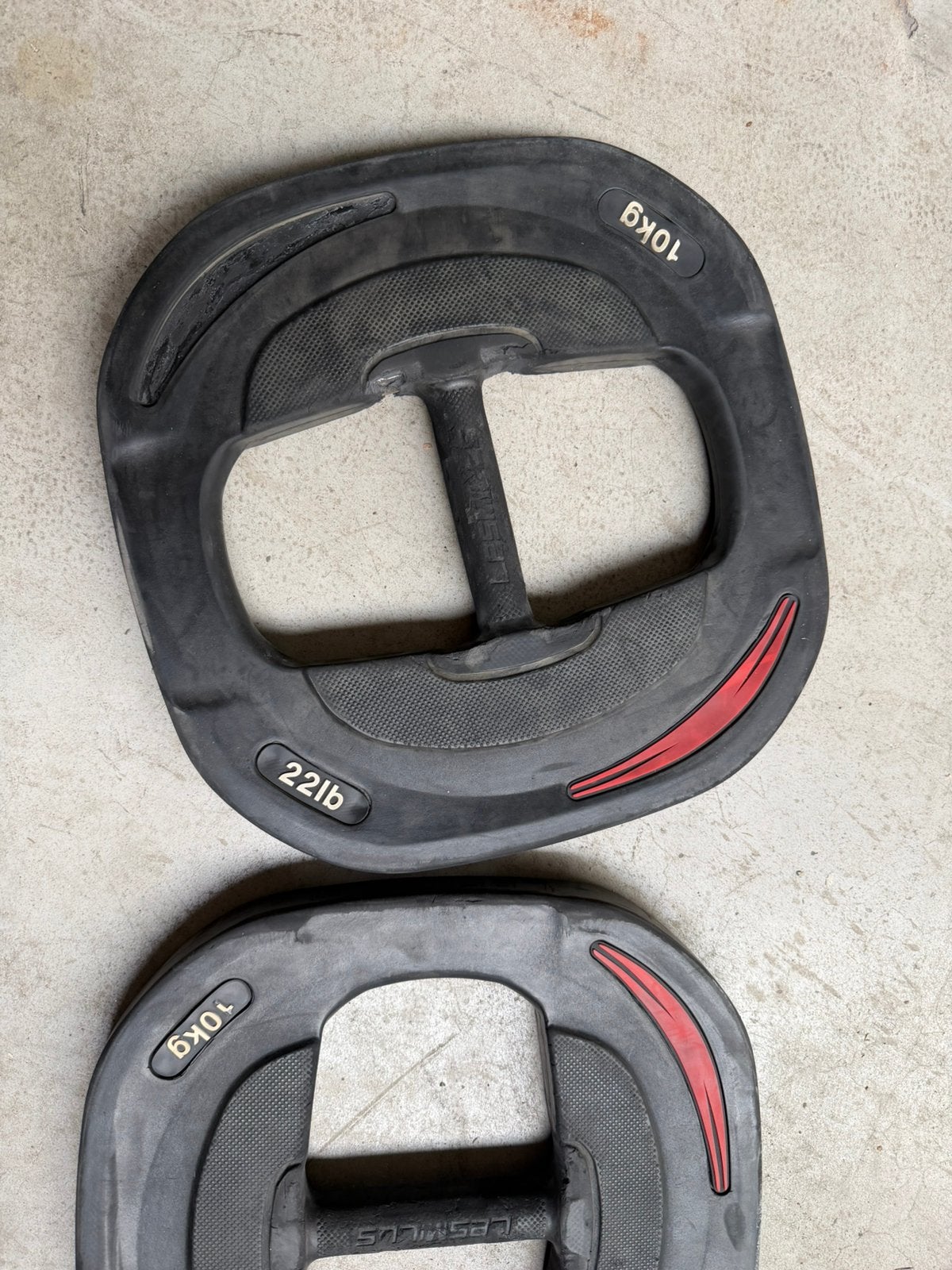 Les Mills 2x 10kg Smartbar Gewichten, Ophalen, Zo goed als nieuw