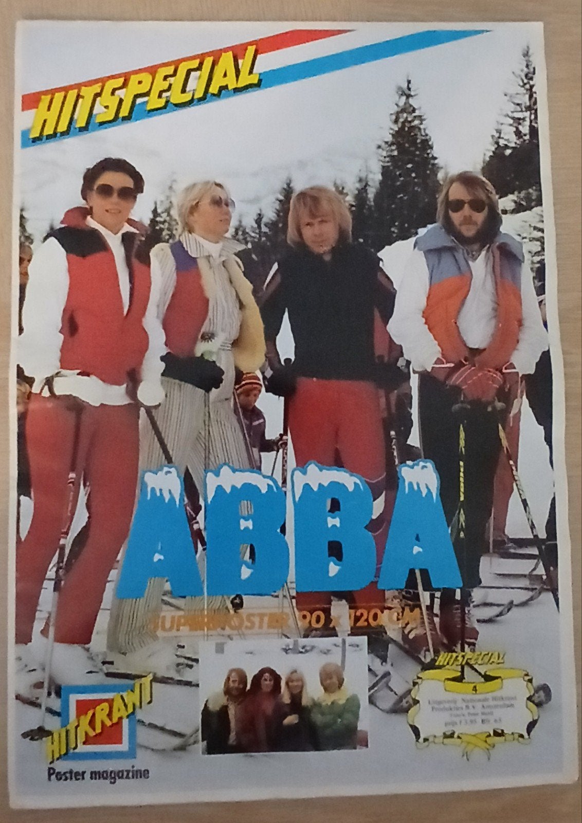 ABBA HITSPECIAL Poster Magazine - Ski-thema, Ophalen of Verzenden, Gebruikt, Boek, Tijdschrift of Artikel