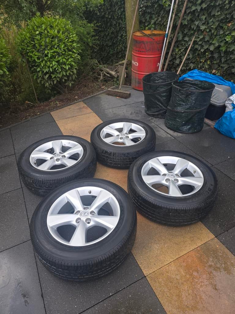 4x Dunlop band met velg - 235/60R18, Auto-onderdelen, Banden en Velgen, Gebruikt, Banden en Velgen, 17 inch, Ophalen of Verzenden