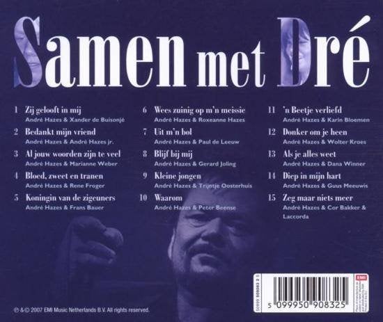 Andre Hazes Samen met dré (top 2000) CD-schijf nwst./Orig,, Ophalen of Verzenden, Zo goed als nieuw, Levenslied of Smartlap, Verzamelalbum