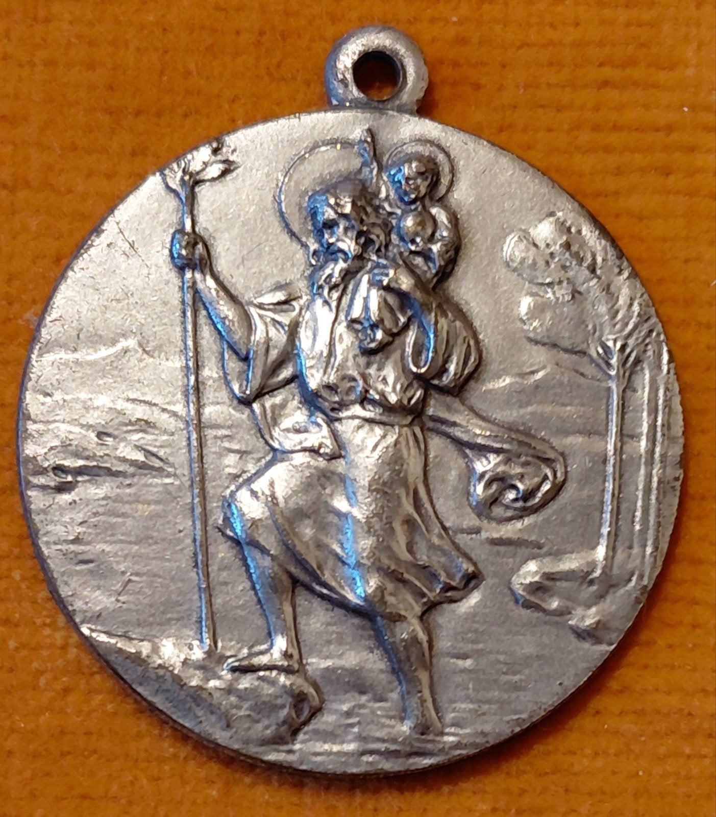 Vintage Sint Christoffel Medaille - Niet Magnetisch, Antiek en Kunst, Ophalen of Verzenden
