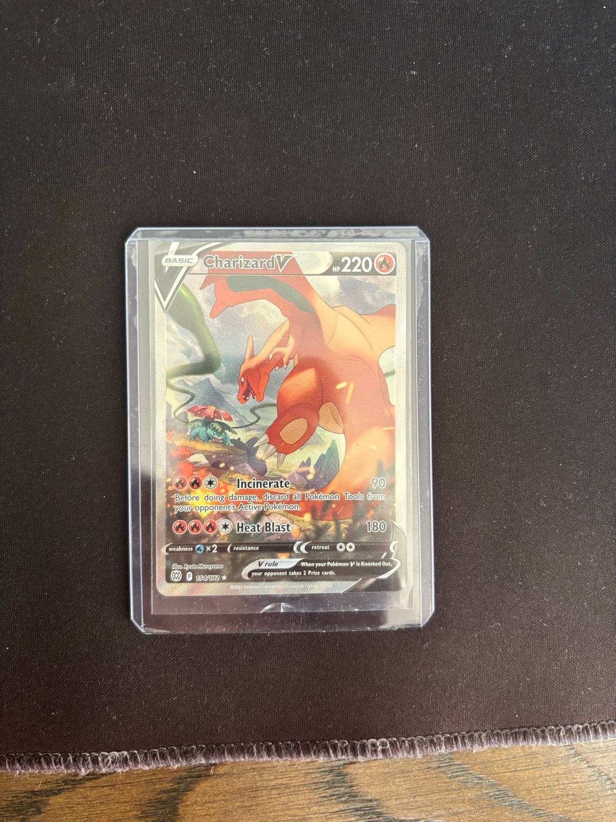 Charizard V 154/172 Pokémon kaart - Zo goed als nieuw, Ophalen, Zo goed als nieuw, Losse kaart