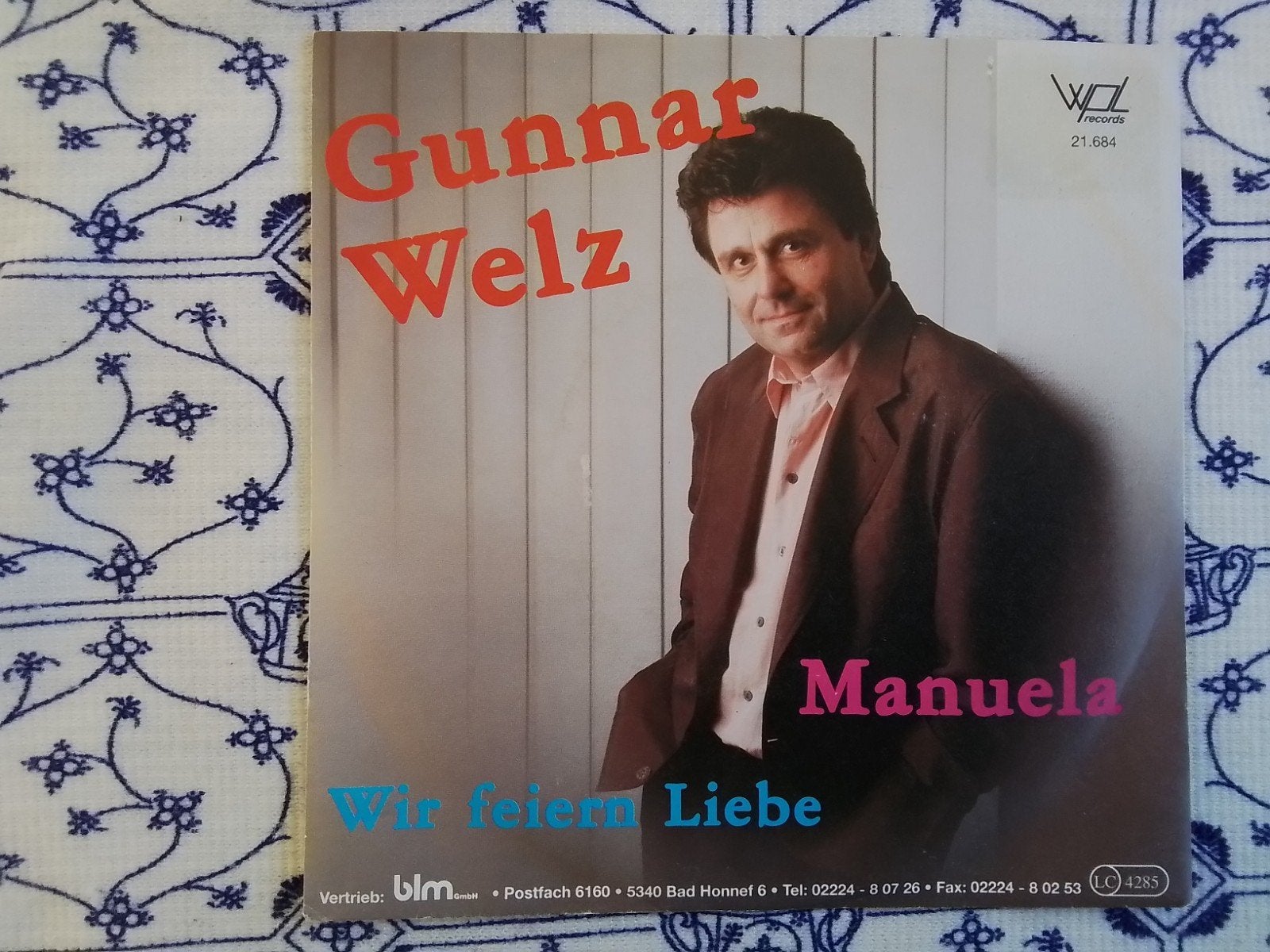 Gunnar welz            Manuela, Ophalen of Verzenden, Zo goed als nieuw, 7 inch, Schlager