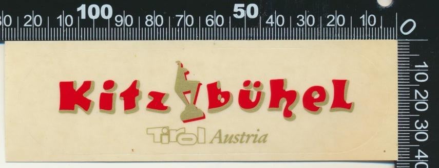 Sticker: Kitzbuhel Tirol Austria, Ophalen of Verzenden, Zo goed als nieuw, Bedrijf of Vereniging