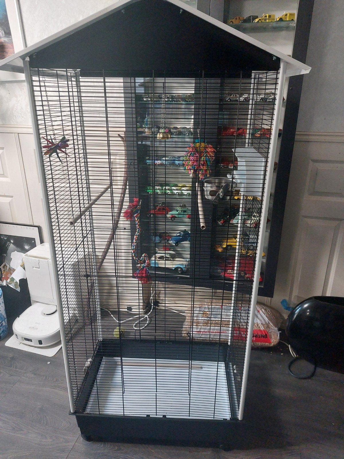 grote vogelkooi voor papegaai, parkieten, agaponissen etc, Dieren en Toebehoren, Ophalen, Metaal, Vogelkooi