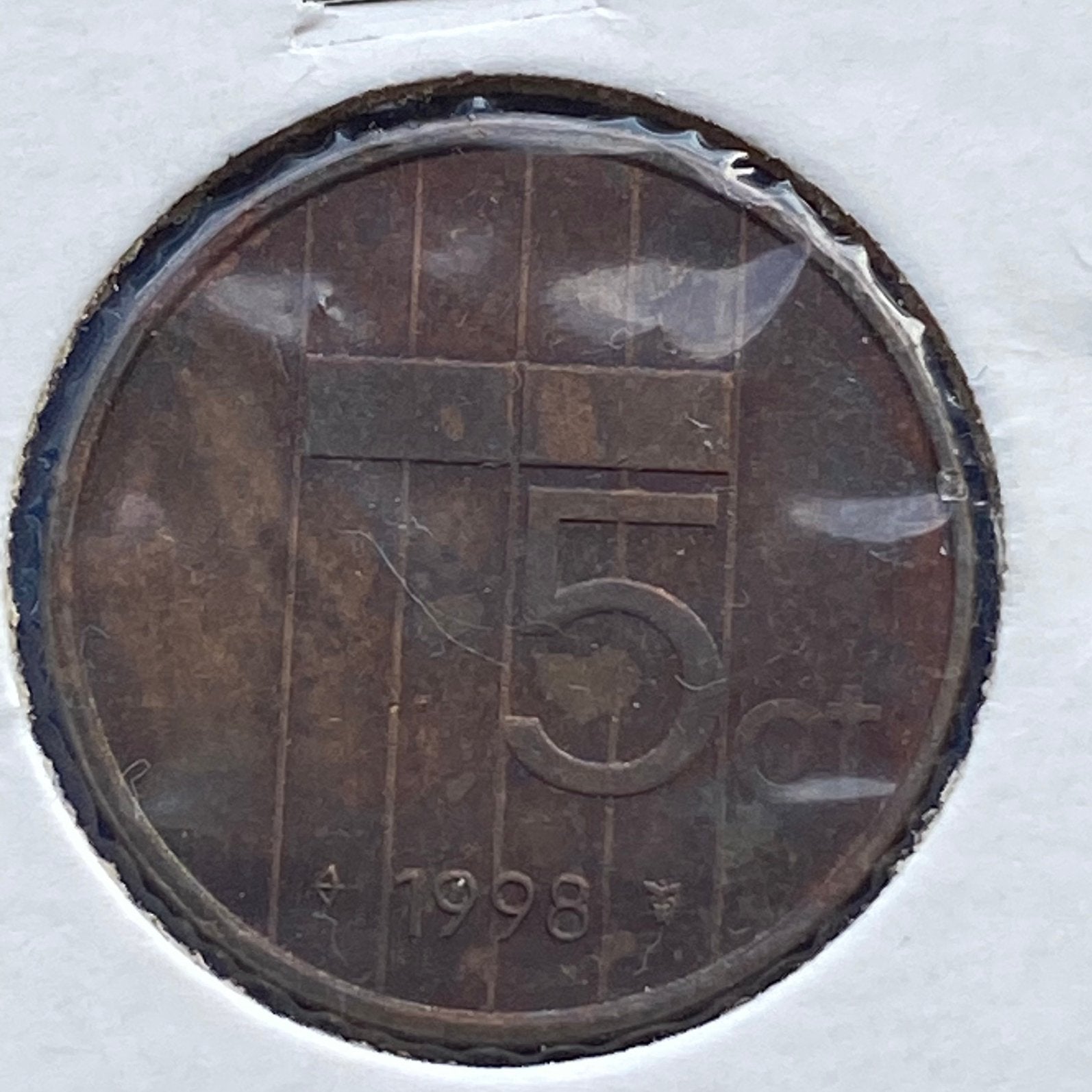 5 Cent / Stuiver uit 1998 van Beatrix, Verzenden, Koningin Beatrix, 5 cent, Losse munt