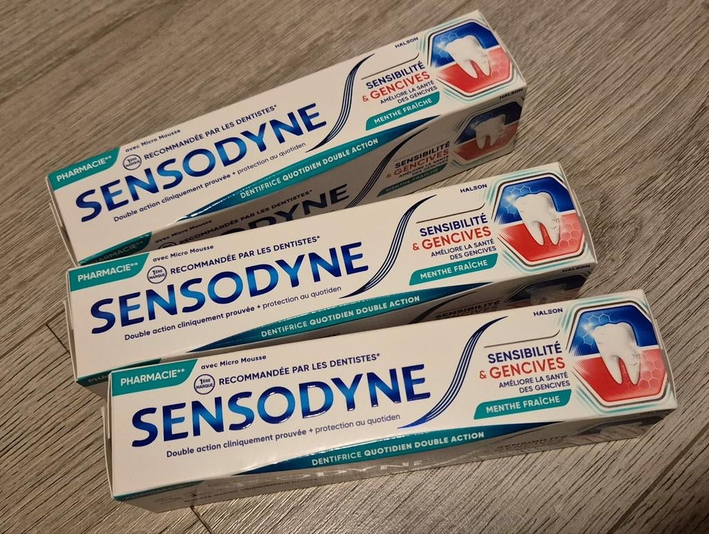 3 NIEUWE Sensodyne tandpasta, Ophalen, Nieuw, Tandpasta