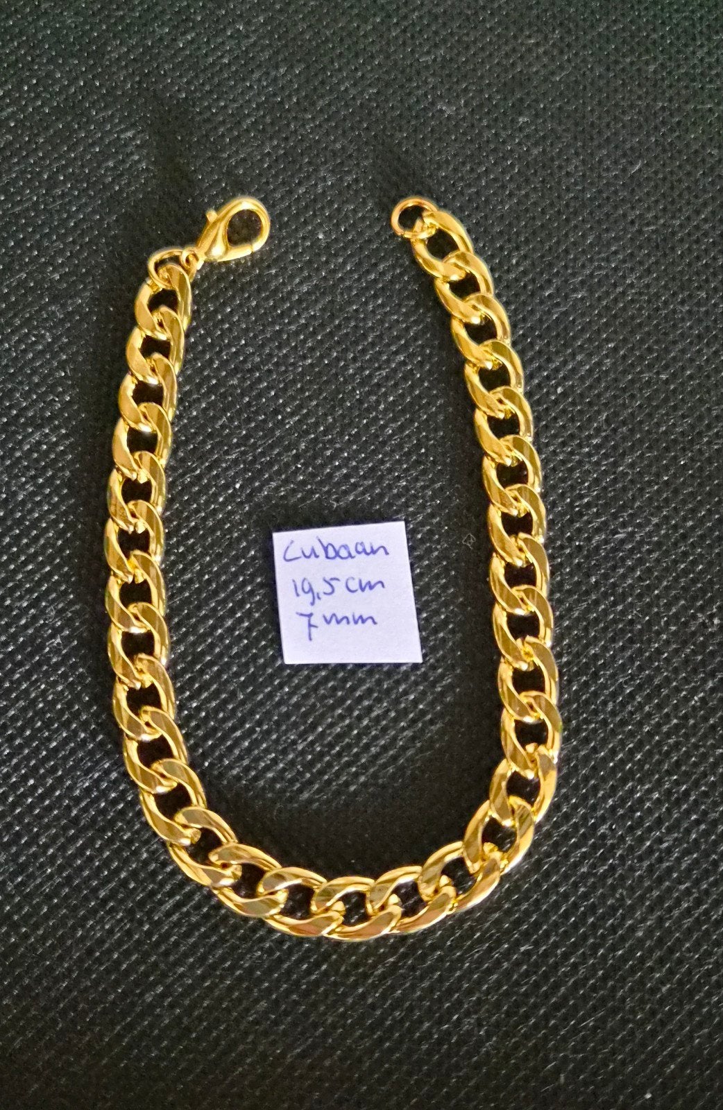 Stoere Cubaanse armband, Ophalen of Verzenden, Nieuw, Goud