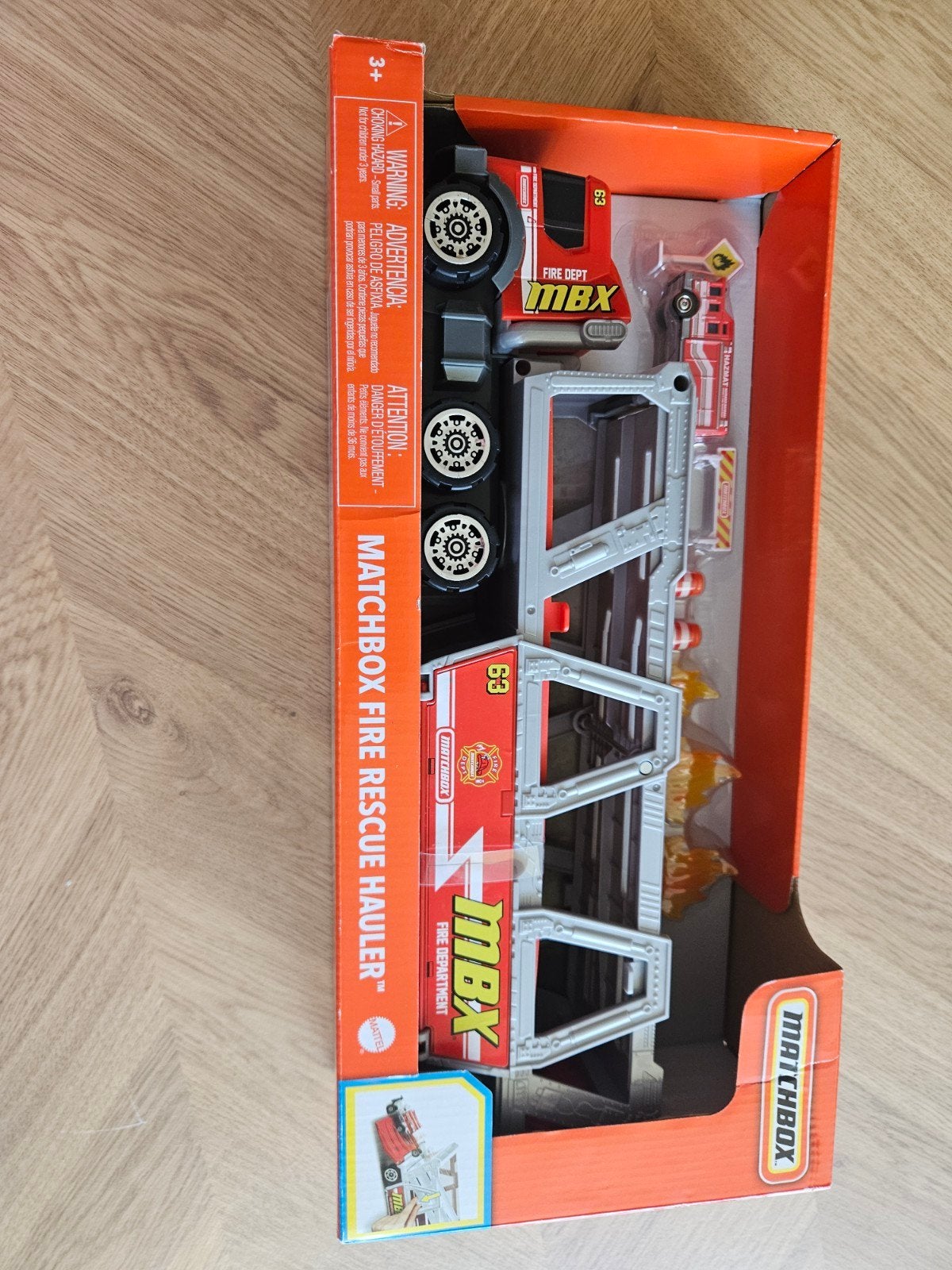 Matchbox Fire Rescue Hauler - Brandweerwagen Speelgoed, Ophalen, Nieuw