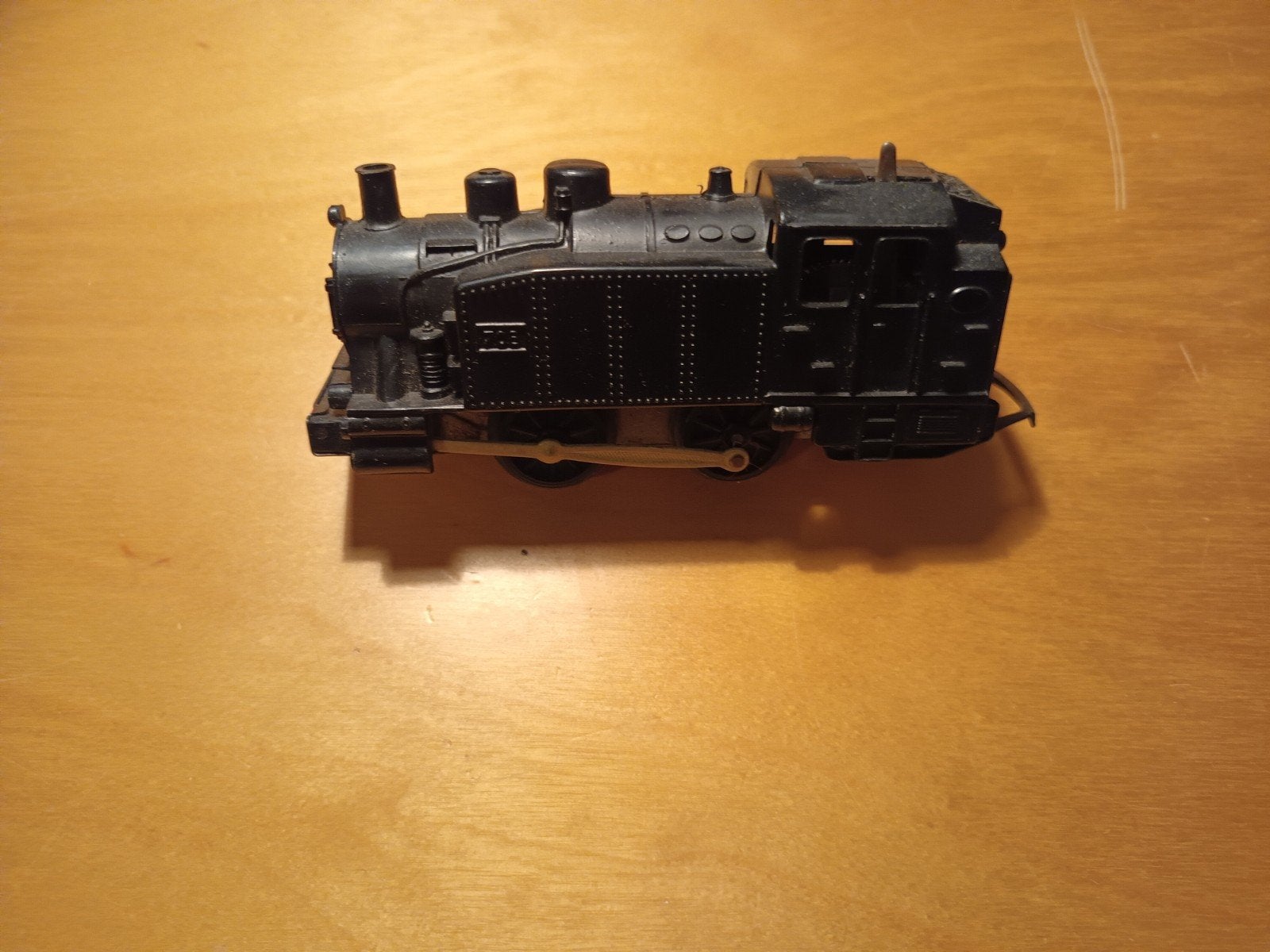 Vintage Opwind Treinset met Locomotief en Wagons, Gelijkstroom of Wisselstroom, Analoog, Ophalen, Overige merken