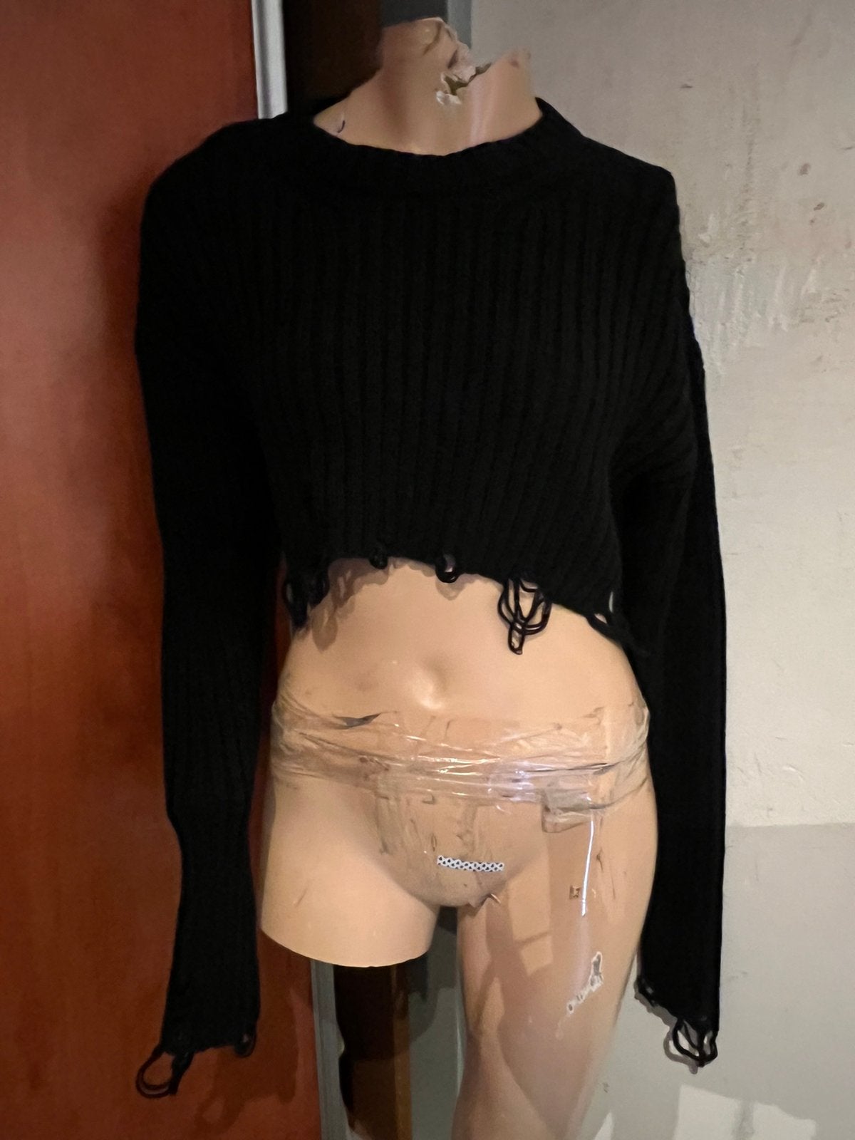 ZARA trui met rafels maar s nieuw, G, Zwart, G, B
