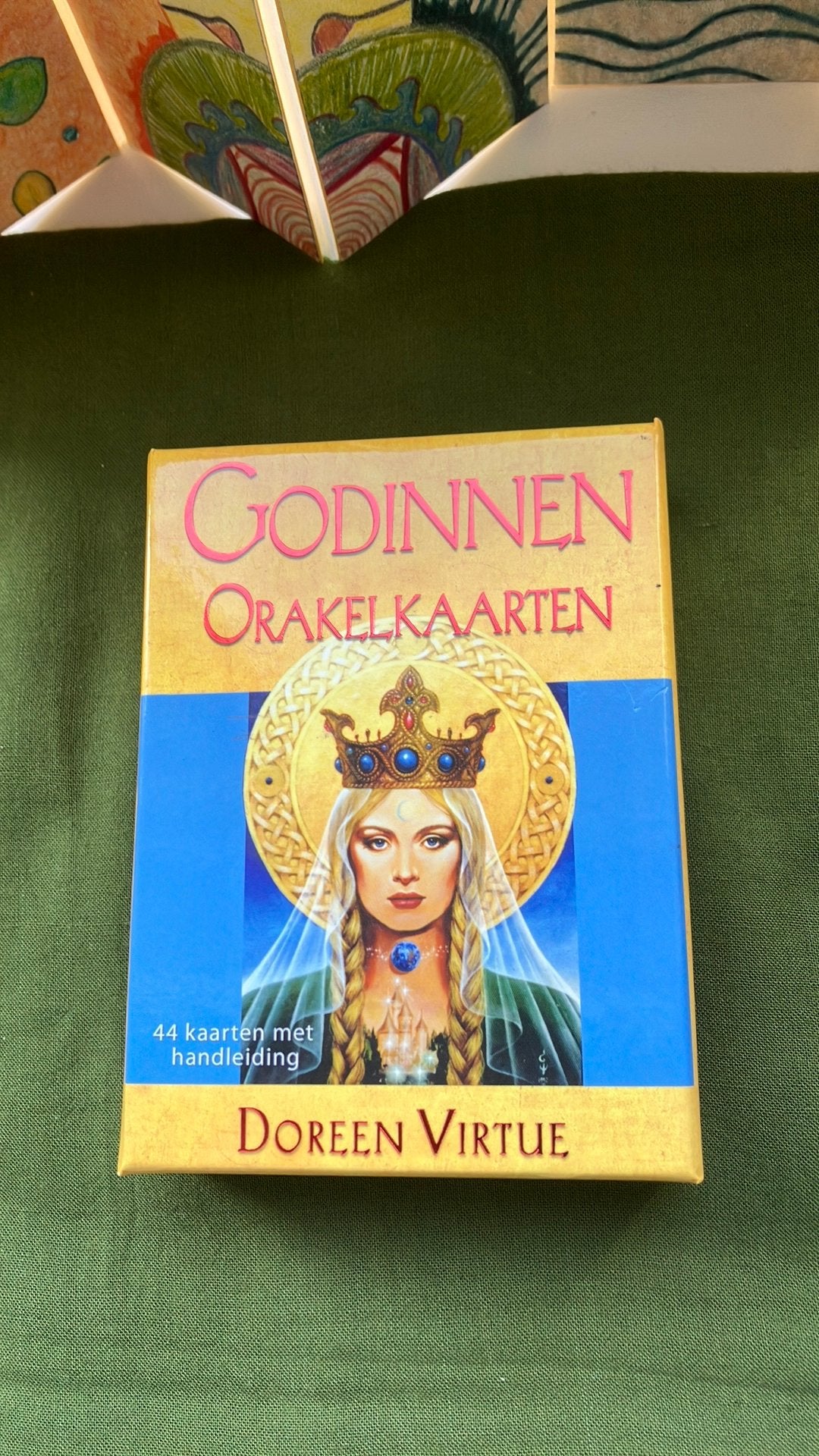 Doreen Virtue - Godinnen orakelkaarten, Tarot of Kaarten leggen, Overige typen, Ophalen of Verzenden, Zo goed als nieuw