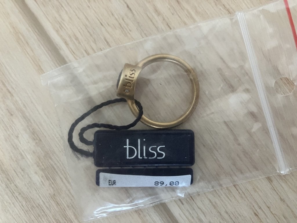 Ring Bliss paars, Sieraden, Tassen en Uiterlijk, Overige materialen, 19 tot 20, Paars, Nieuw