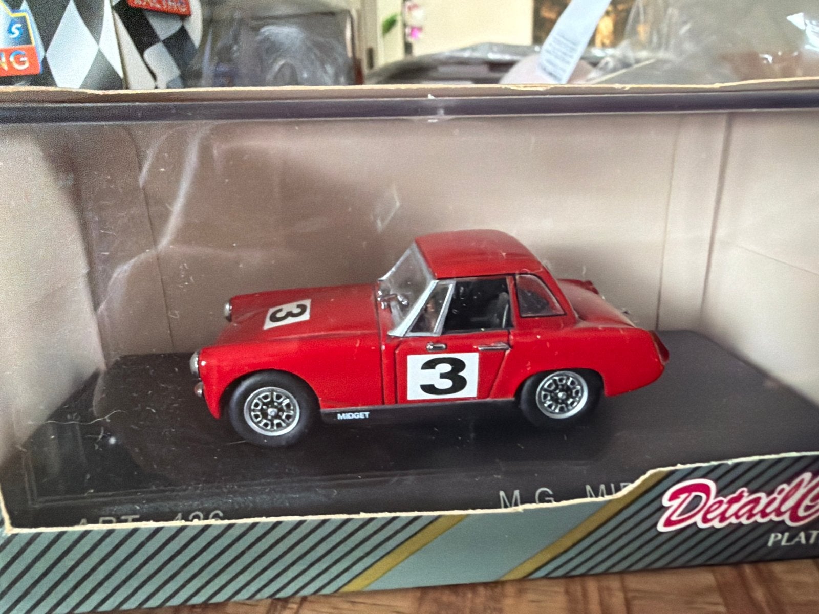 Detailcars 1/43 MG Midget MK IV 1969 Racing - Nieuw, Hobby en Vrije tijd, Overige merken, Auto, Detailcars, Nieuw