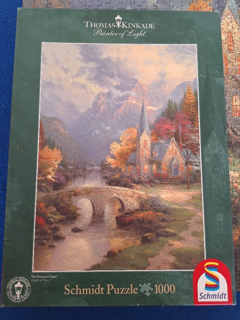 Thomas Kinkade puzzel 1000 stukjes, Ophalen of Verzenden, 500 t/m 1500 stukjes, Zo goed als nieuw, Legpuzzel