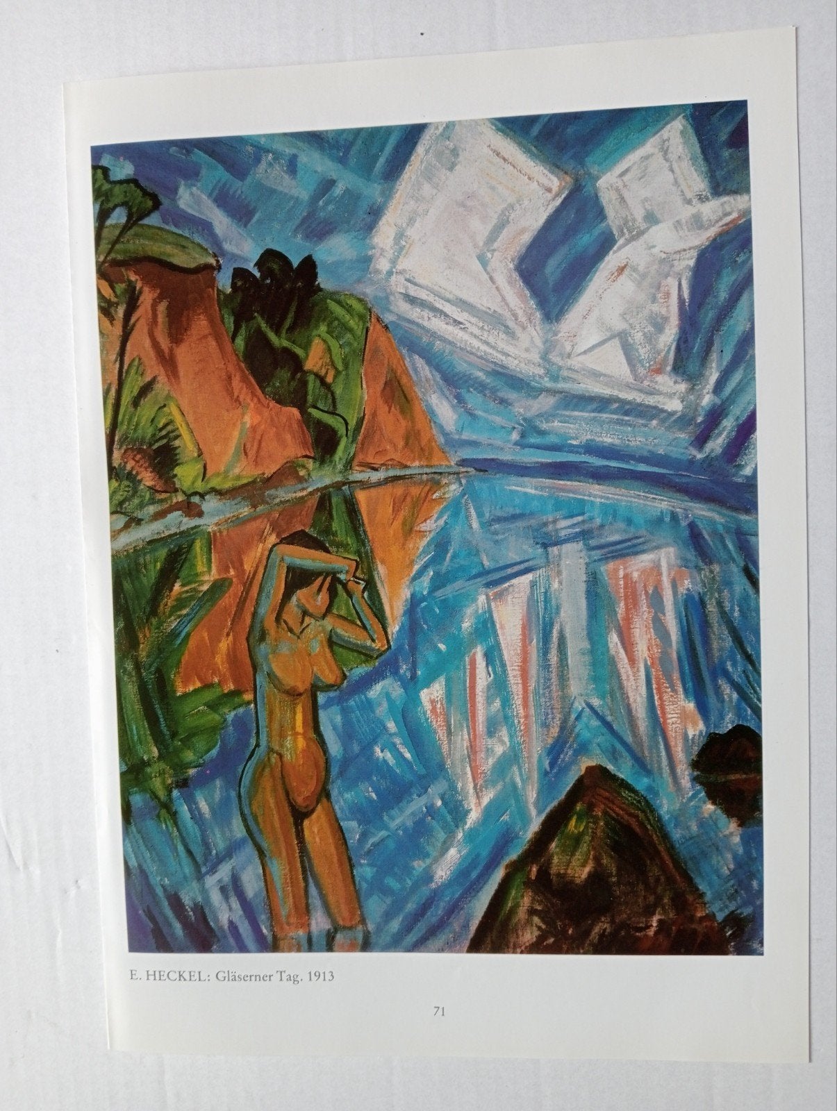 Erich Heckel print naakt erotiek, Ophalen of Verzenden