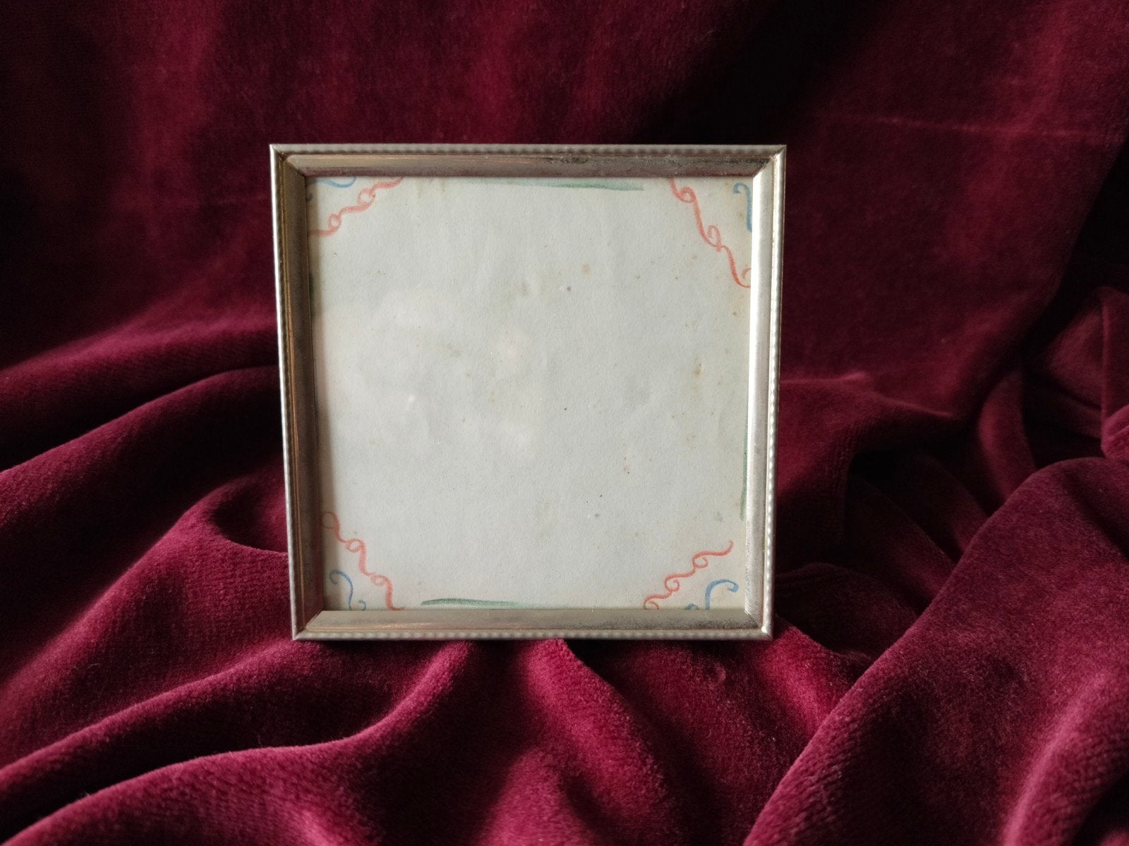 Vintage fotolijstje. Vierkant., Ophalen of Verzenden