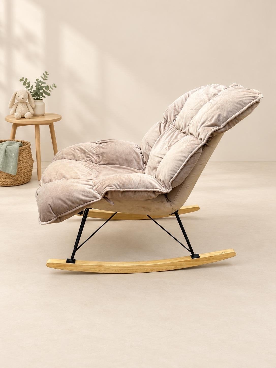 Petite Amelie LUXE SCHOMMELSTOEL, Gebruikt, Scandinavisch, Ophalen of Verzenden, Hout