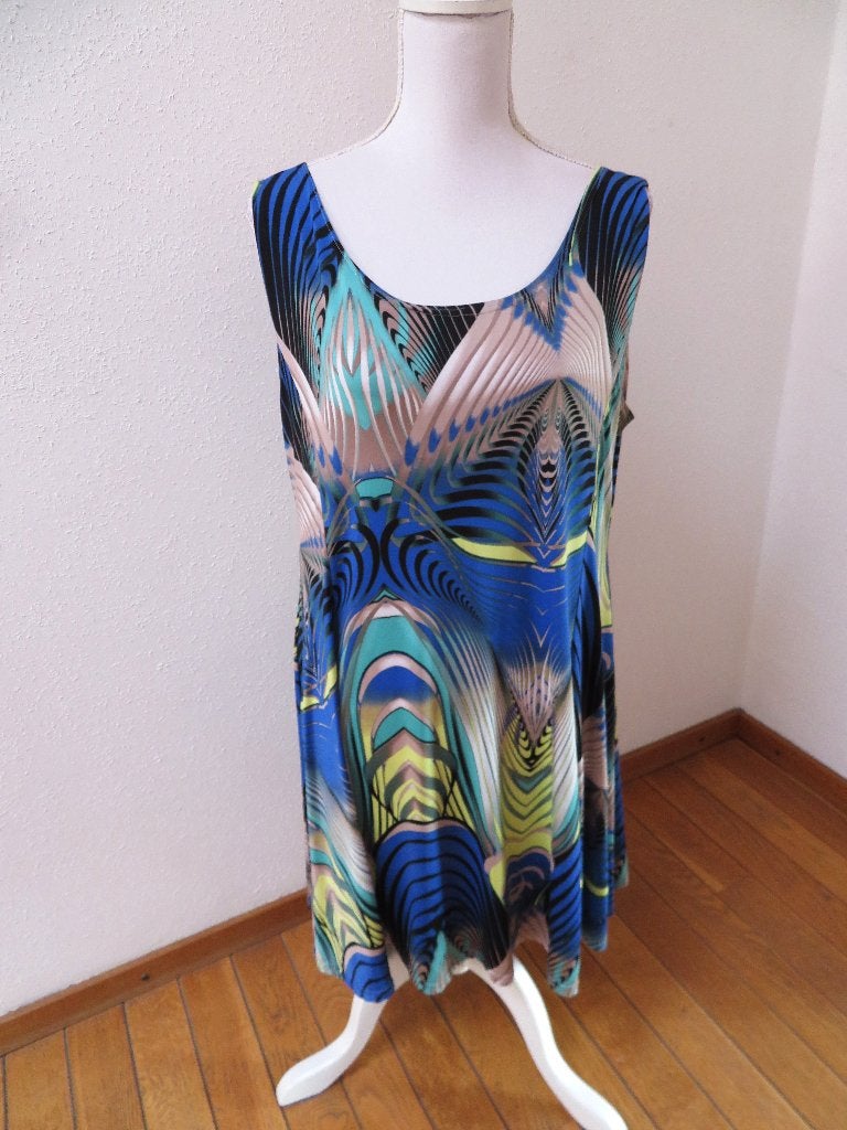 Q55 MAGNA tuniek top blauw roze groen zwart 48, Blauw, Maat 46/48 (XL) of groter, Ophalen of Verzenden, Magna