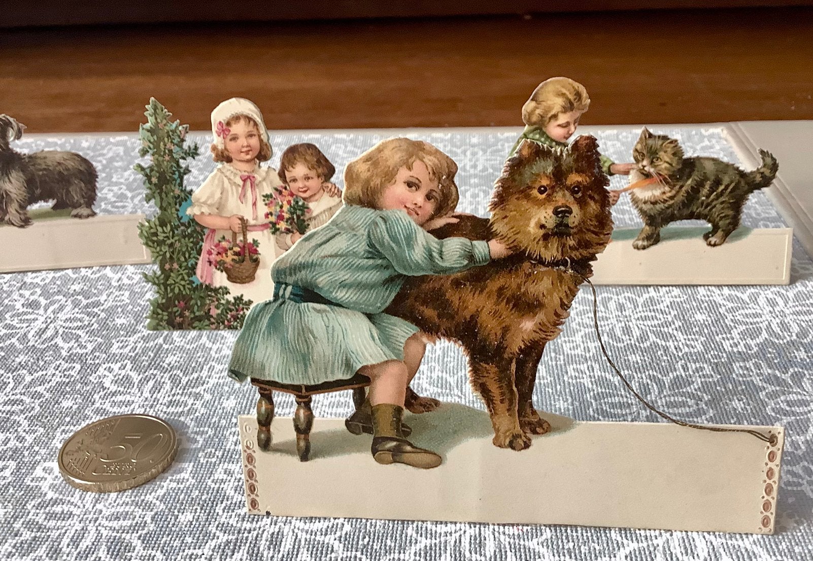 Victoriaanse plaatsnaamkaartjes dinerkaartjes, Verzenden