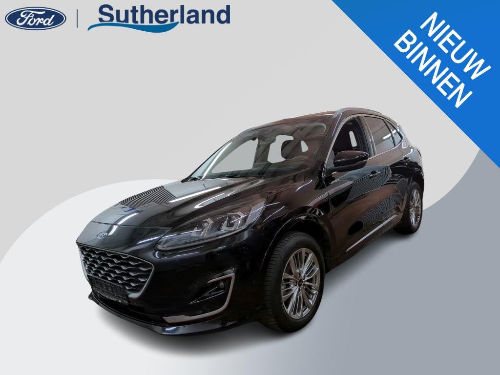 Ford Kuga 2.5 Duratec FHEV Vignale CVT 4WD | 41.500 | Volled, Auto's, Ford, Stof, Zwart, Zwart, Bedrijf