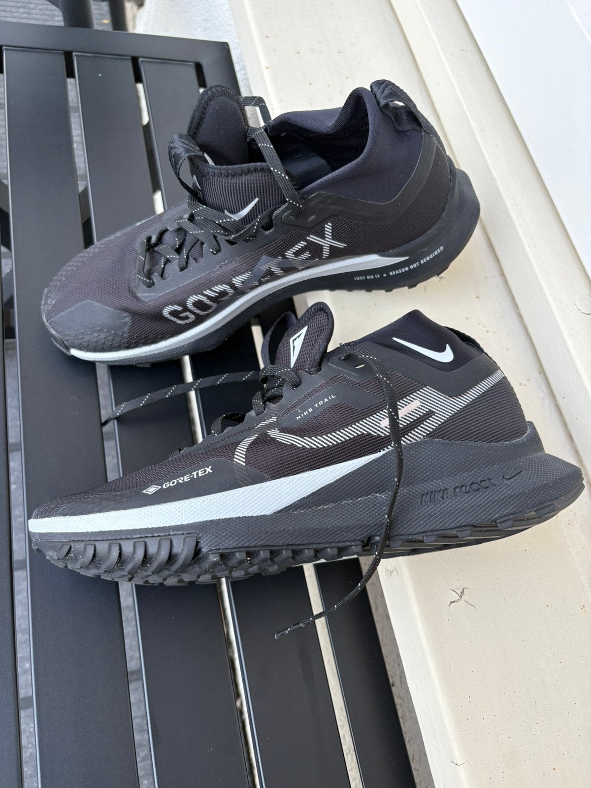 Nike trail gore tex running sneakers mt 41 zwart, Ophalen of Verzenden, Zo goed als nieuw, Hardloopschoenen, Nike