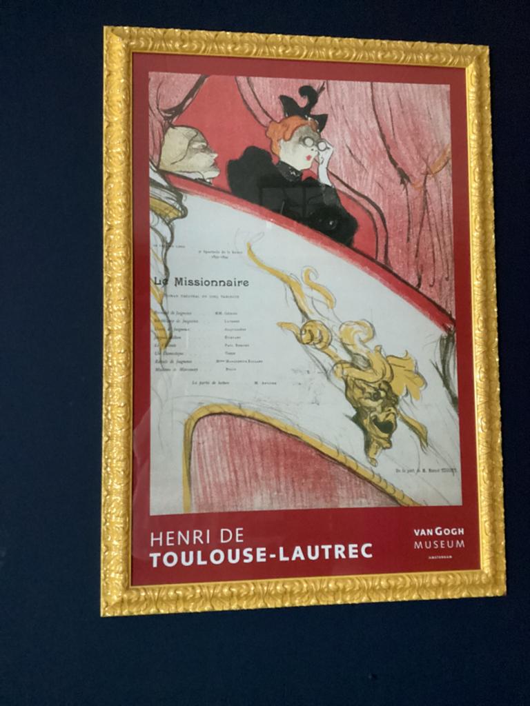 Ingelijste poster Henri de Toulouse-Lautrec Le Missionnaire, Ophalen, Zo goed als nieuw, Foto of Poster, 75 cm of meer