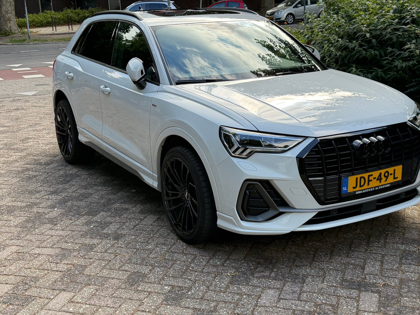 Audi Q3 35 Tfsi 150pk S Tronic 2021 Wit S-line, 4 cilinders, 1505 kg, Wit, Te koop