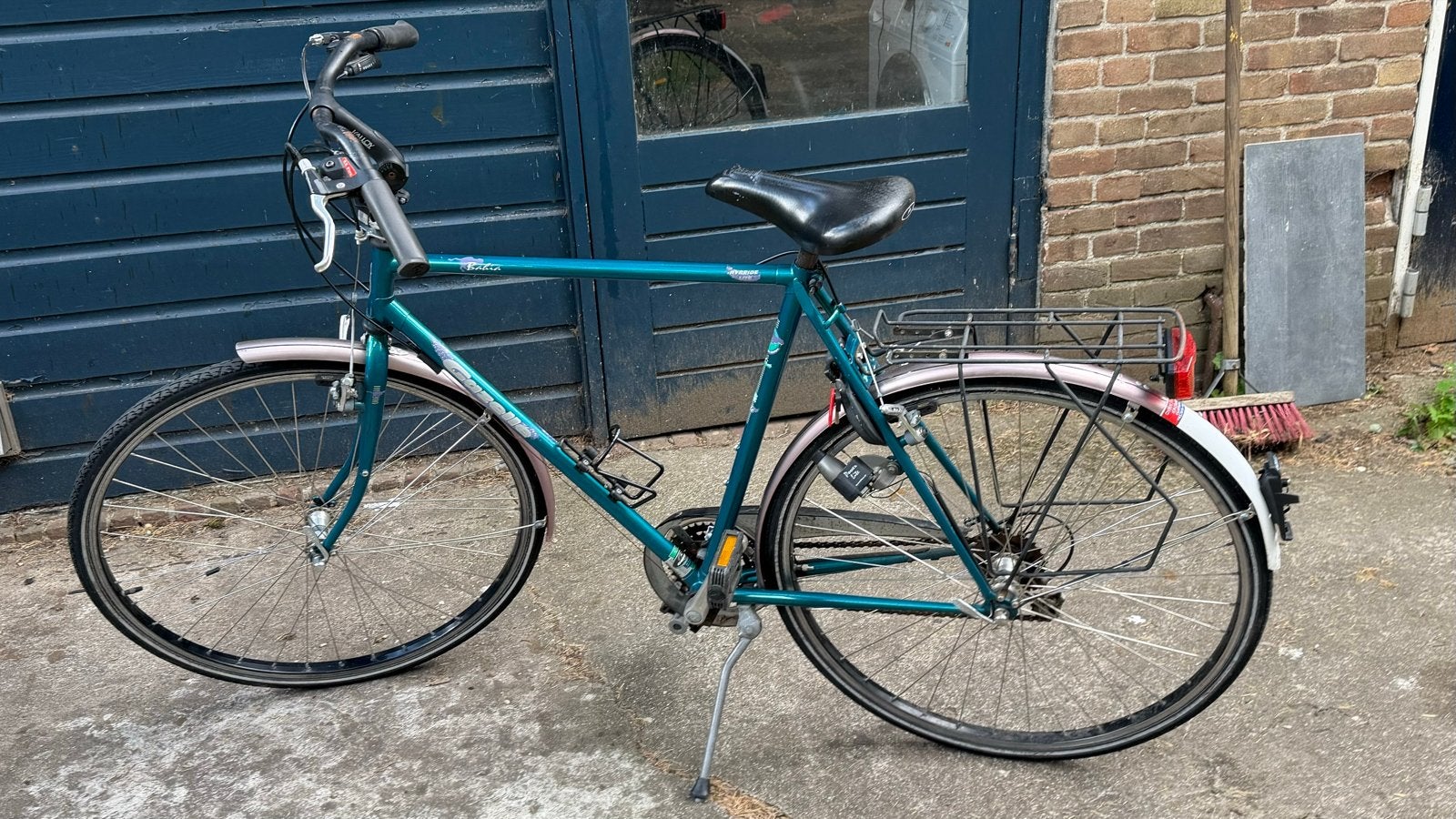 Gebruikte toerfiets met versnellingen en bagagedrager, Velgrem, Versnellingen, Ophalen, Overige merken