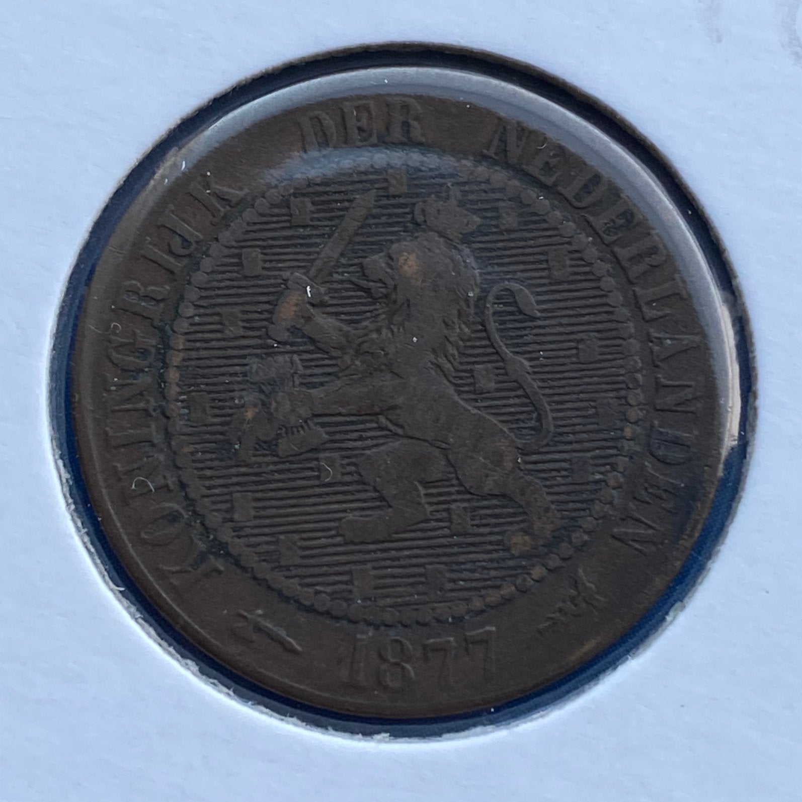 2,5 - 21/2 - 2.5 cent / halve stuiver uit 1877 van Willem 3, Verzenden, Koning Willem III, Overige waardes, Losse munt