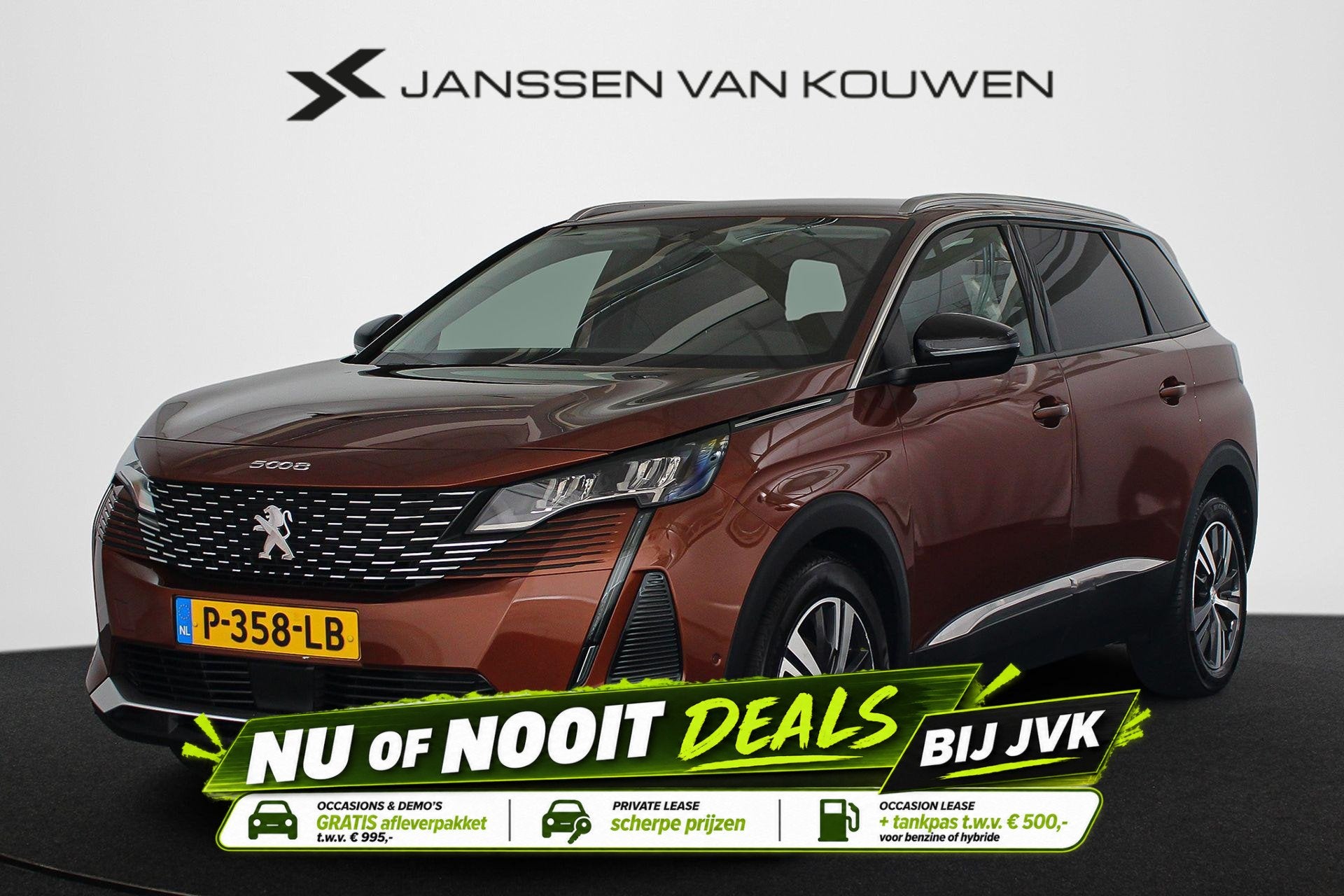 Peugeot 5008 1.2 PureTech Allure Pack Business Automaat 7p., Auto's, 15 km/l, Gebruikt, Euro 6, 1199 cc