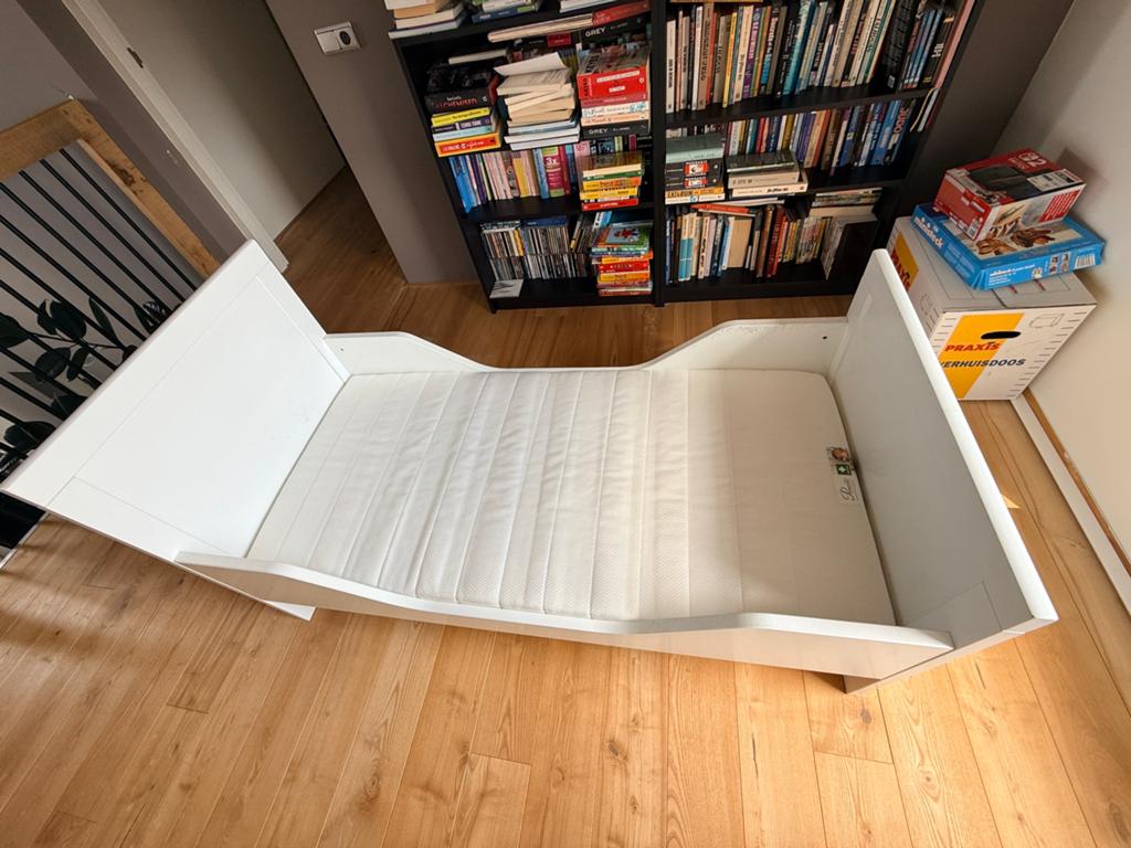 Peuterbed Bopita incl. Matras, Kinderen en Baby's, Babywiegjes en Ledikanten, Ophalen, Gebruikt, Ledikant