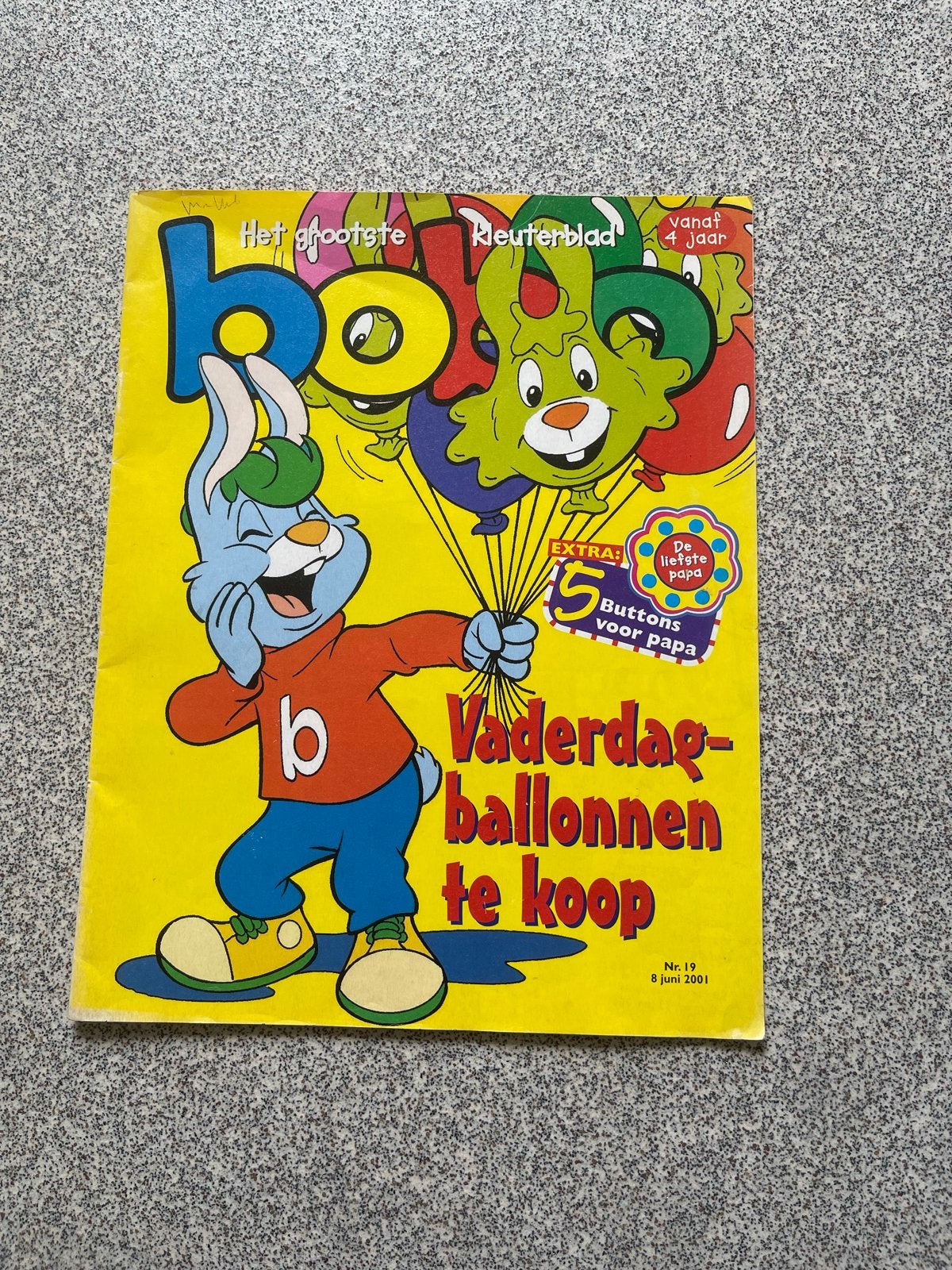 Bobo Kleuterblad - Vaderdag ballonnen te koop (2001), Ophalen, Gelezen, 3 tot 4 jaar