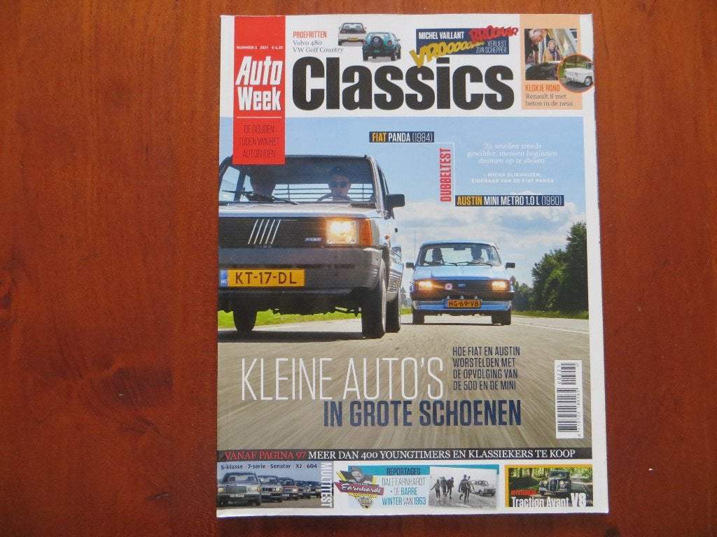 Autoweek Classics 2 2021 Fiat Panda 45 S, Austin Mini Metro, Ophalen of Verzenden, Nieuw, Mercedes