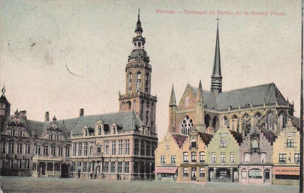702-320-023 Veurne Furnes Tribunal Et Partie De La Grand' P, Verzenden, Voor 1920, Overig Europa