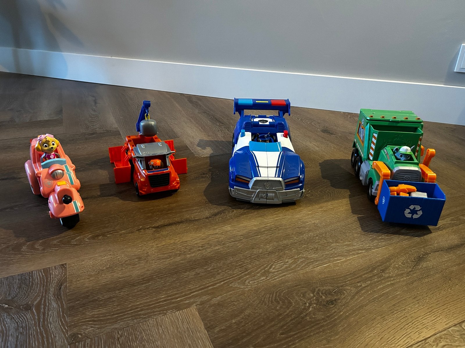 Paw Patrol - 4 voertuigen, Kinderen en Baby's, Speelgoed | Speelgoedvoertuigen, Ophalen, Zo goed als nieuw