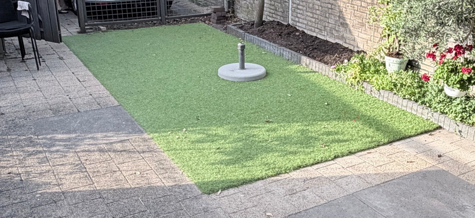 Top kwaliteit kunstgras 5x2,25 meter, Tuin en Terras, Gras en Kunstgras, Zo goed als nieuw, 10 tot 20 m², Ophalen